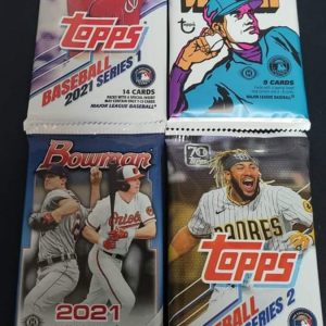Random Baseball Pack Lot – Between $50-60 in value (This is NOT for the exact packs pictured)