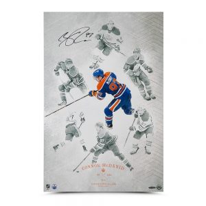 CONNOR MCDAVID AUTOGRAPHED “ON THE RISE” 16 X 24